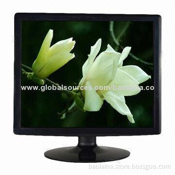 Square 19-inch CCTV LCD Monitor with BNC Input, 1,280 x 1,024 Pixels Resolution